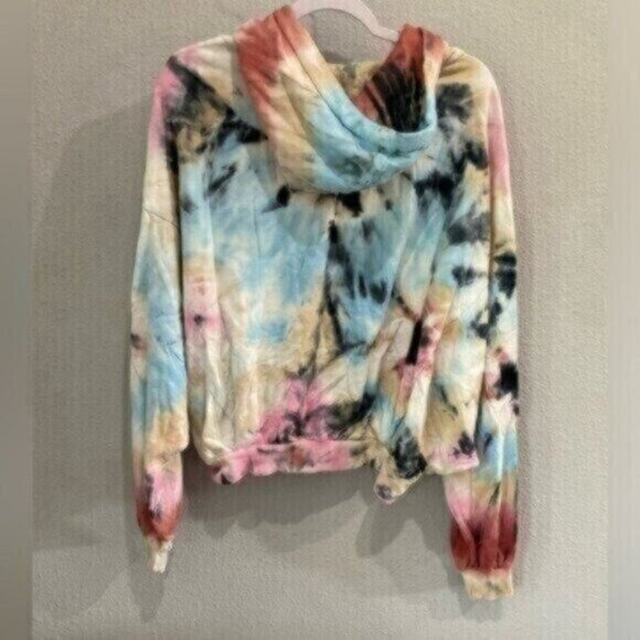 Young Fabulous & Broke Tie Dye Oversized Hoodie Sweater Lounge Athleisure Soft - Picture 6 of 6